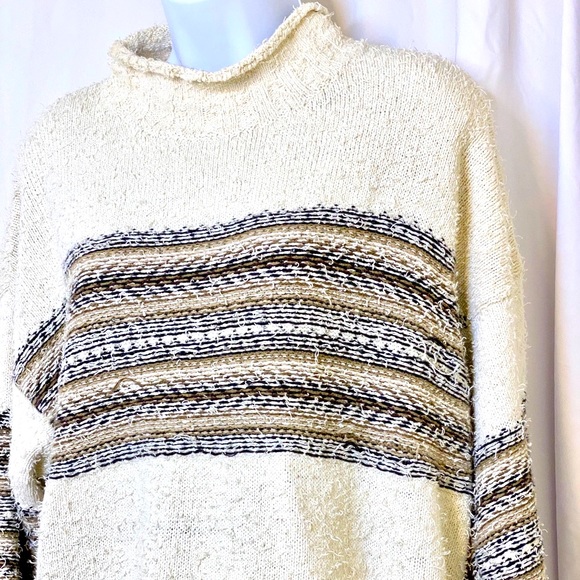 Cream Loose Fitting Sweater - Picture 2 of 3
